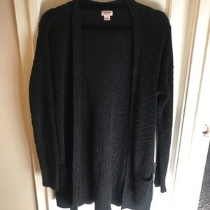 Basic black cardigan